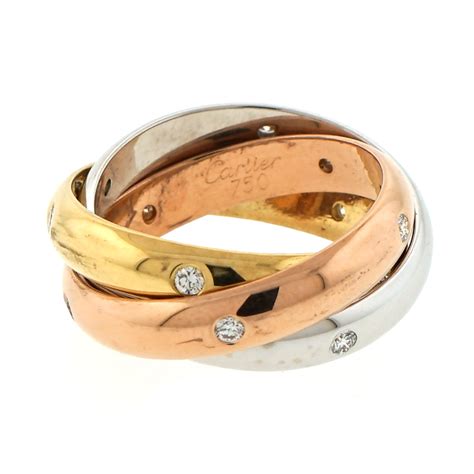 trinity ring mens|cartier tri color ring.